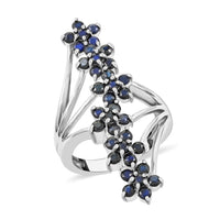 Madagascar Blue Sapphire (DF) Ring in Sterling Silver (Size 6.25) 2.50 ctw