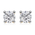 SGL Certified Luxoro 14K Yellow Gold Diamond G-H I1-I2 Solitaire Stud Earrings 1.00 ctw - Sticky add to cart bar