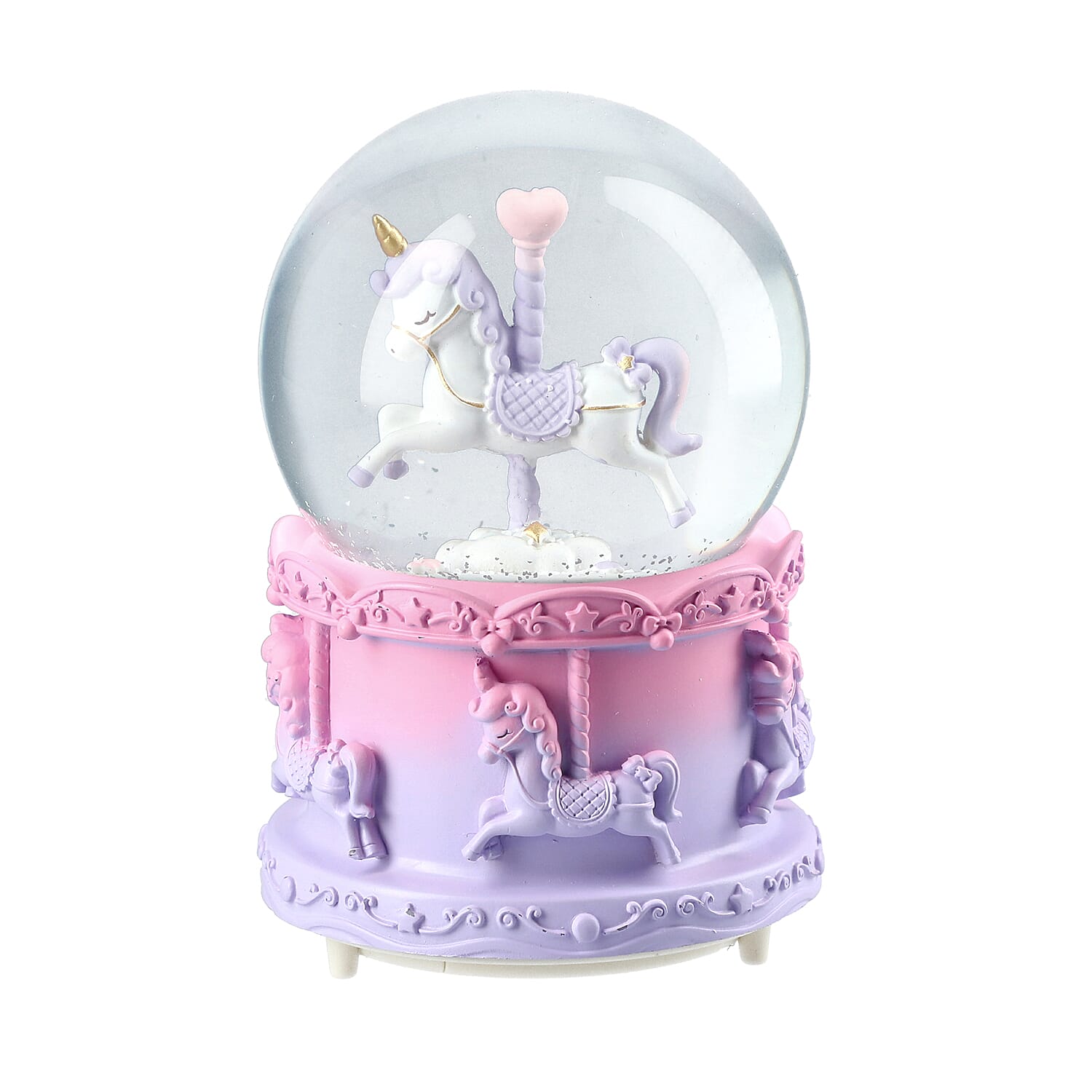Christmas Musical Snow Globe-Guardian Angel (6x4"")