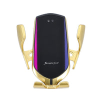 Gold Wireless Car Smartphone Charger