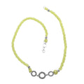 Bali Legacy Peridot Beaded 3 Row Necklace 22 Inches in Sterling Silver 120.00 ctw - Sticky add to cart bar