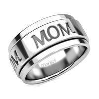 Sterling Silver Star Spinner Ring 4.60 Grams