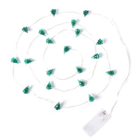 Set of 2 Copper Wire Flower 20 Micro LED String Light (78.7')