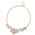 Enameled Leaf Necklace 20-22 Inches in Goldtone - Sticky add to cart bar
