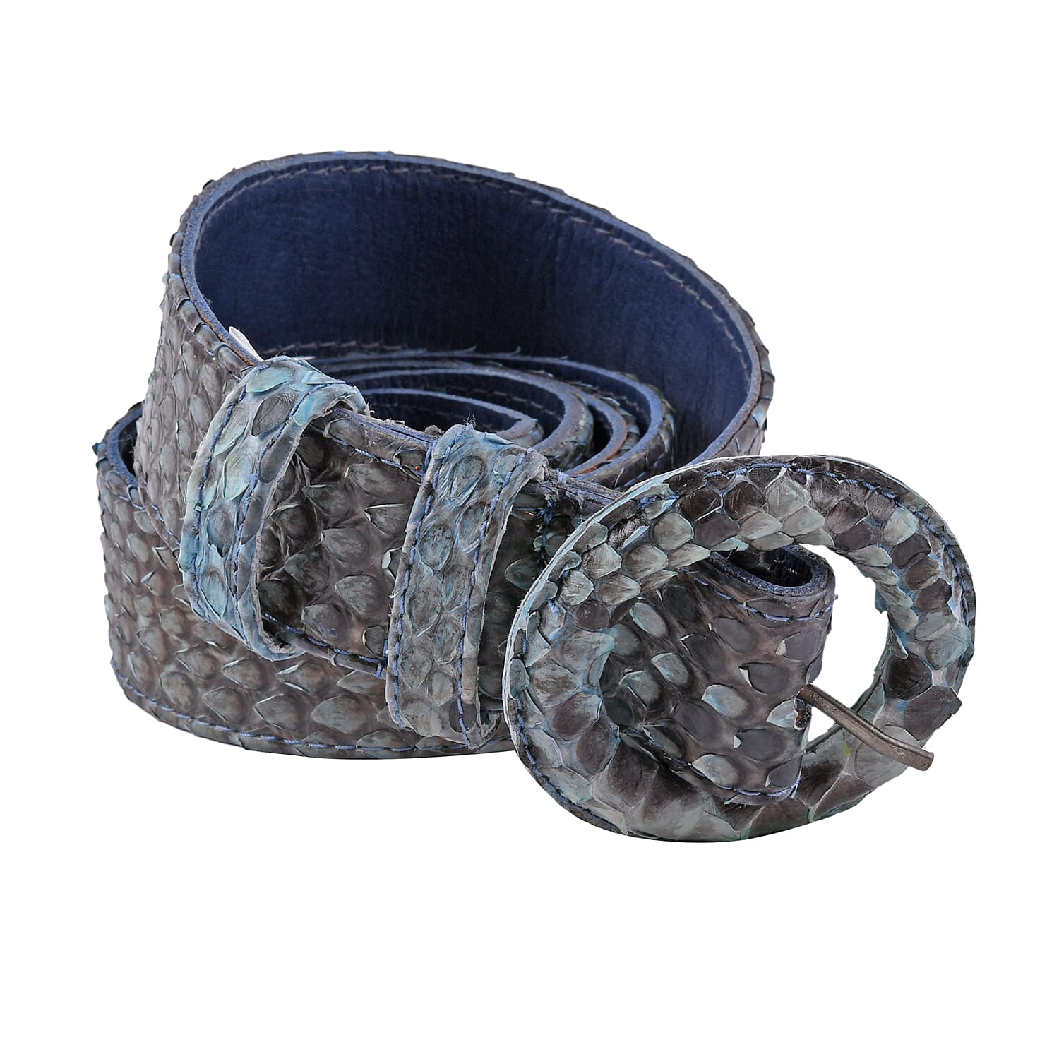 The Pelle Python Collection Multi Color 100% Genuine Python Leather Women's Belt - M-L