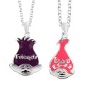 Set of 2 Dream Works Trolls 'Hug Time' Pendant Necklace 18 Inches in Silvertone - Sticky add to cart bar