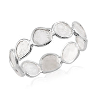 Artisan Crafted Polki Diamond Ring in Platinum Over Sterling Silver 1.00 ctw