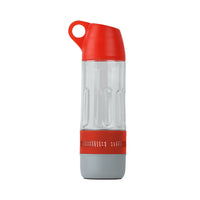 Red 2 in 1 Water Bottle with Bluetooth Speaker (2.64"x2.64"x9.45")