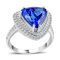 One of a Kind RHAPSODY 950 Platinum AAAA Tanzanite and Diamond E-F VS Ring 8.75 Grams 5.65 ctw - Sticky add to cart bar