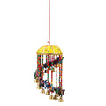 Handmade Yellow Basket Elephant Wind Chimes (6"x17.7") - Sticky add to cart bar