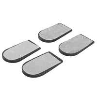 Set of 2 Black Polymer and Shungite Infused, Dotted Gel Heel Pad (2.30x2.10x4.30)