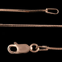 Rose Gold Over Sterling Silver Chain (18 in)