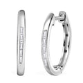 Diamond 0.10 ctw Earrings in Platinum Over Sterling Silver - Sticky add to cart bar