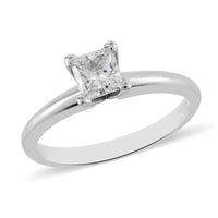 14K White Gold Diamond Ring 2.60 Grams 0.50 ctw
