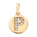 Diamond Initial Z Pendant in 14K YG Over Sterling Silver 0.07 ctw - Sticky add to cart bar
