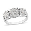 1 ctw Diamond H I1 Ring in 14K White Gold (Size 7.0) 4.30 Grams - Sticky add to cart bar