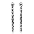 BALI LEGACY Sterling Silver Tulang Naga Hoop Earrings 14 Grams - Sticky add to cart bar