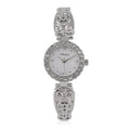 Strada stretchable Austrian Crystal Japanese Movement Water Resistant Bracelet Watch in Stainless Steel Strap and Back (9 In) - Sticky add to cart bar