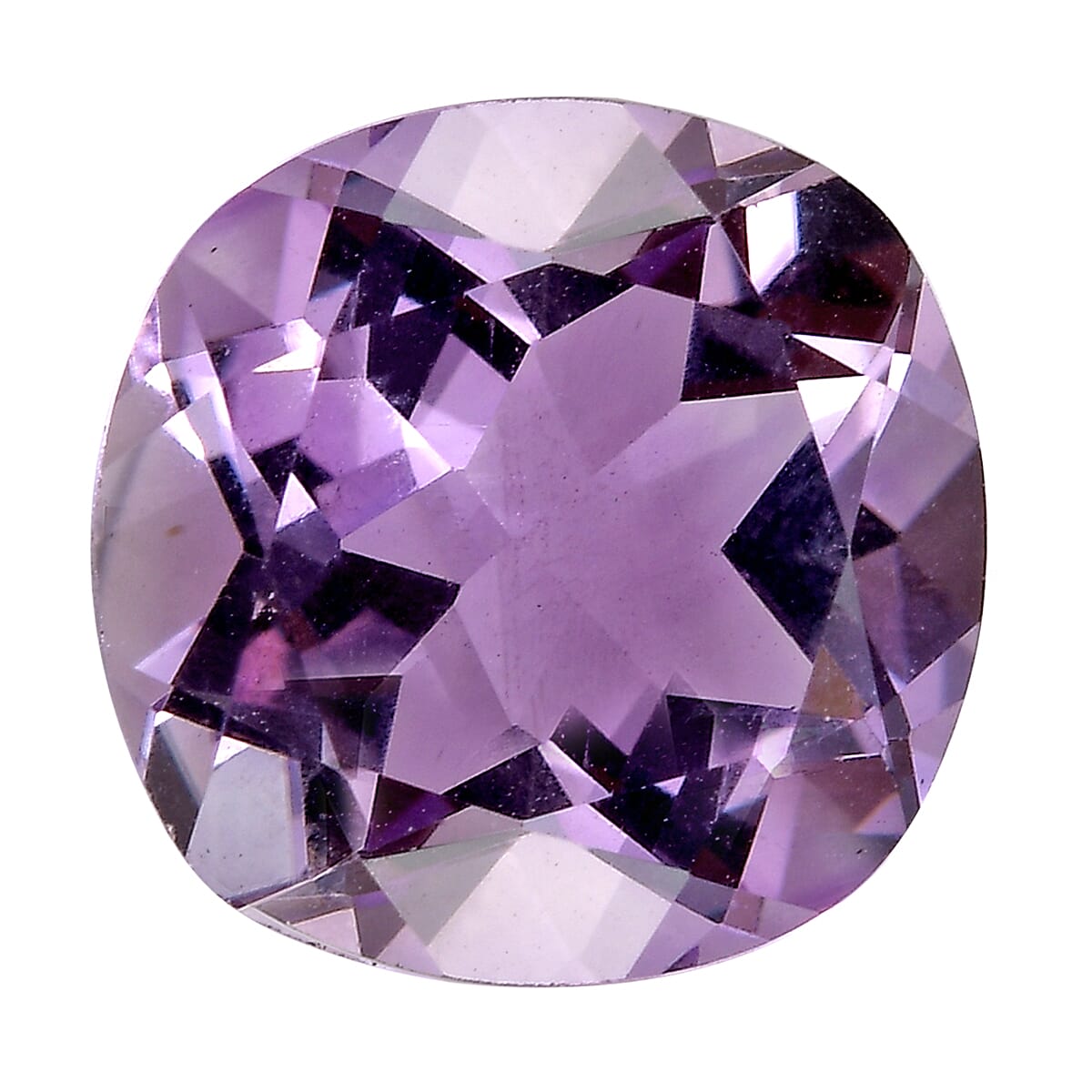 Rose De France Amethyst (Cush 12x12 mm) 5.81 ctw Loose Gemstone