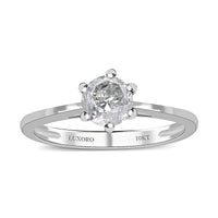SGL Certified 10K Yellow Gold Diamond (G-H, I3) Solitaire Ring (Size 6.0) 1.00 ctw