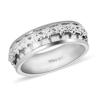 Sterling Silver Star Spinner Ring 4.60 Grams