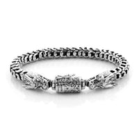BALI LEGACY Sterling Silver Dragon Head Bracelet (6.75 In) (Avg. 56.85 g)