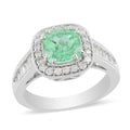 RHAPSODY 950 Platinum AAAA Paraiba Tourmaline and Diamond E-F VS Ring (Size 8.0) 7 Grams 2.30 ctw - Sticky add to cart bar