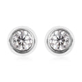 Moissanite Stud Earrings in Sterling Silver 0.50 ctw - Sticky add to cart bar