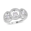 Lustro Stella Finest CZ Ring in Sterling Silver 1.90 ctw - Sticky add to cart bar