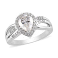 Moissanite Ring in Platinum Over Sterling Silver (Size 6.0) 1.25 ctw - Sticky add to cart bar