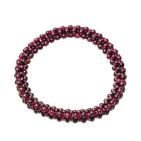 69.50 ctw Mozambique Garnet Beads Bracelet (6-6.5 In)