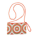 Handcrafted Beige Seed Beaded Sling Bag with Strap (7.80x4.70) - Sticky add to cart bar