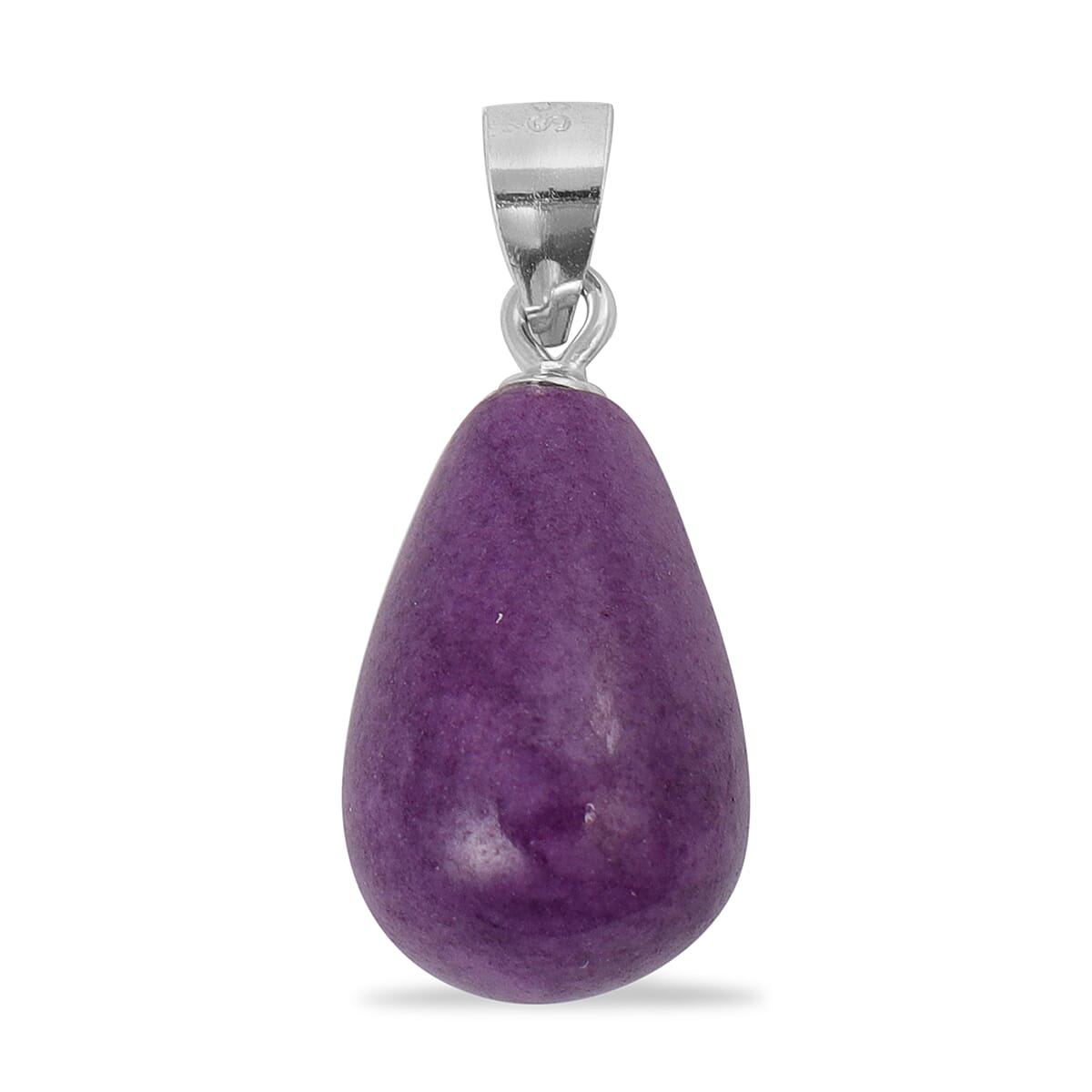 9.50 ctw Phosphosiderite Pendant in Rhodium Over Sterling Silver