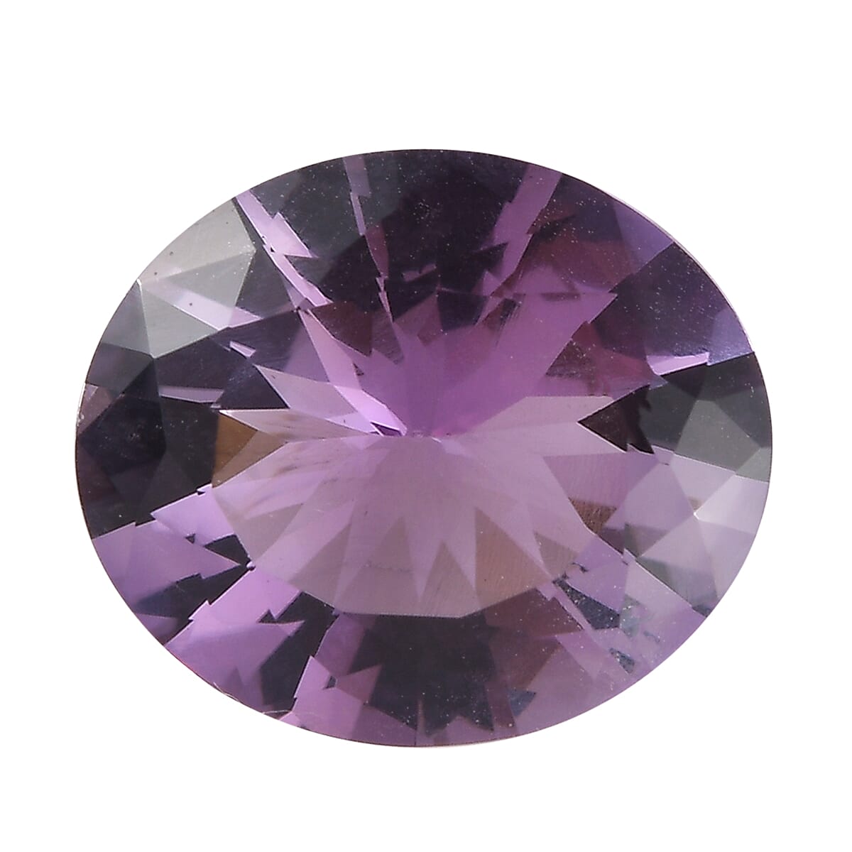 Rose De France Amethyst (Ovl 14x12 mm) 5.62 ctw Loose Gemstone