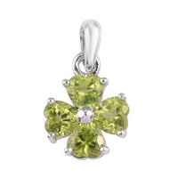 1.80 ctw Peridot Earring in Platinum Over Sterling Silver