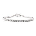 Moissanite Tennis Bracelet in Sterling Silver (6.50 In) 9.30 Grams 4.25 ctw - Sticky add to cart bar