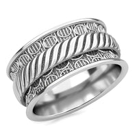 Fancy Ring in Sterling Silver (Size 5.0) 6.03 Grams