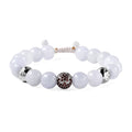 White Jade and Champagne Zircon Beaded Bolo Bracelet in Rhodium Over Sterling Silver 151.25 ctw - Sticky add to cart bar