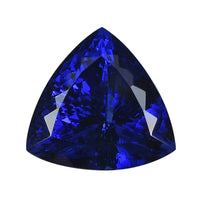 Certified 5.00 ctw Trillion Vivid Tanzanite Loose Gemstone – AAAA Grade, Free Size