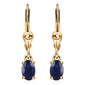 Premium Masoala Sapphire (FF) Lever Back Earrings in 14K Yellow Gold Over Sterling Silver 1.40 ctw - Sticky add to cart bar