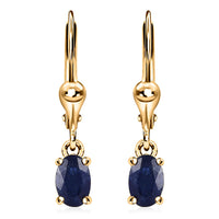 Premium Masoala Sapphire (FF) Lever Back Earrings in 14K Yellow Gold Over Sterling Silver 1.40 ctw