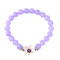 JARDIN COLLECTION Pink Mother of Pearl Carved, Pink Jade and Orissa Rhodolite Garnet Beaded Bracelet in Sterling Silver 105.55 ctw - Sticky add to cart bar