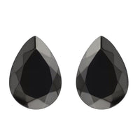 AAAA Shungite Set of 2 (Pear 14x10 mm) 6.50 ctw