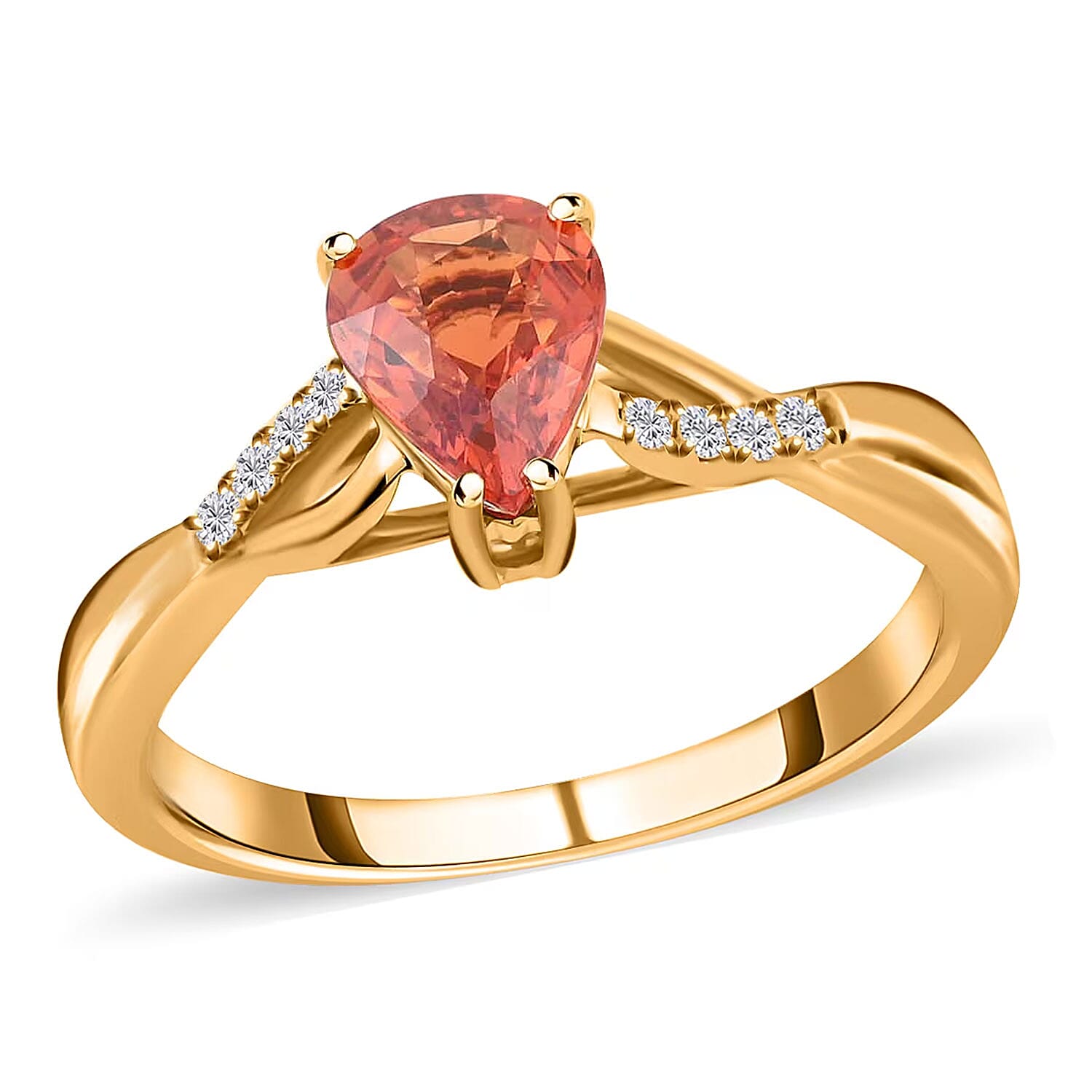 Certified & Appraised ILIANA 18K Yellow Gold AAA Songea Sapphire and G-H SI Diamond Solitaire Ring 3.65 Grams 1.55 ctw