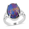 Mojave Purple Turquoise Solitaire Ring in Platinum Over Copper with Magnet (Size 10.0) 5.75 ctw - Sticky add to cart bar