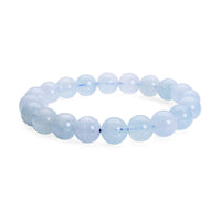 138.50 ctw Espirito Santo Aquamarine 8-11mm Beads Graduated Bracelet