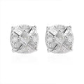 D'Joy Diamond Stud Earrings in Platinum Over Sterling Silver 0.15 ctw - Sticky add to cart bar