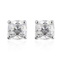 LUXORO 10K Yellow Gold Solitaire Stud Earrings Made with Zirconia from Swarovski 2.35 ctw