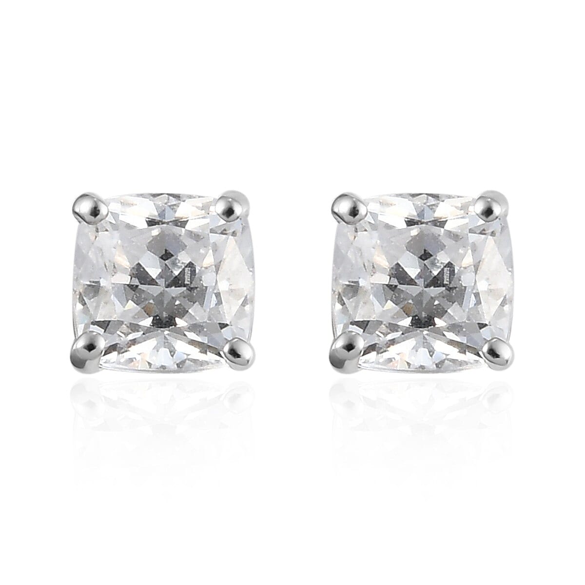 LUXORO 10K Yellow Gold Solitaire Stud Earrings Made with Zirconia from Swarovski 2.35 ctw (1)