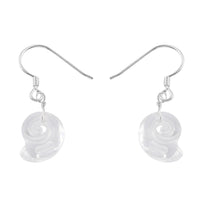 Value Buy Sterling Silver Dangle Earrings Made with White Crystal from Swarovski